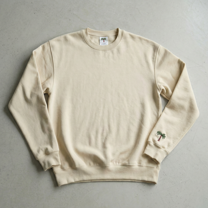 Terry Cotton Regular Crew Sweatshirt