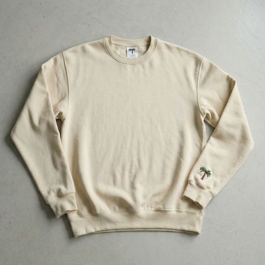 Terry Cotton Regular Crew Sweatshirt