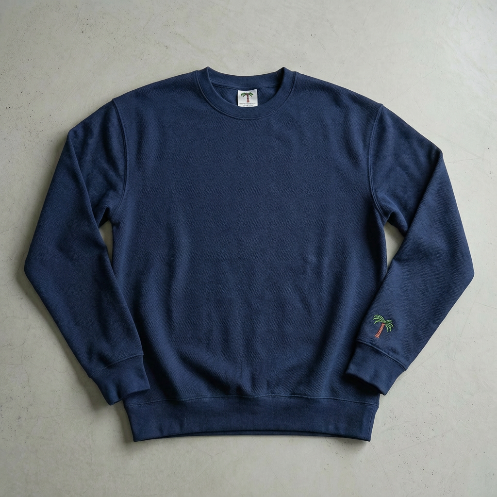 Terry Cotton Regular Crew Sweatshirt