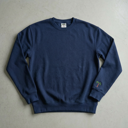 Terry Cotton Regular Crew Sweatshirt