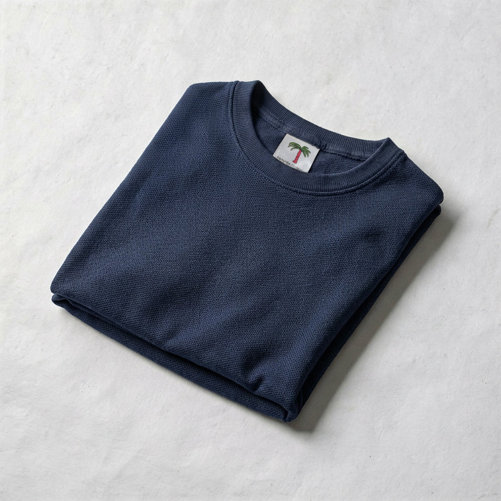 Terry Cotton Regular Crew Sweatshirt