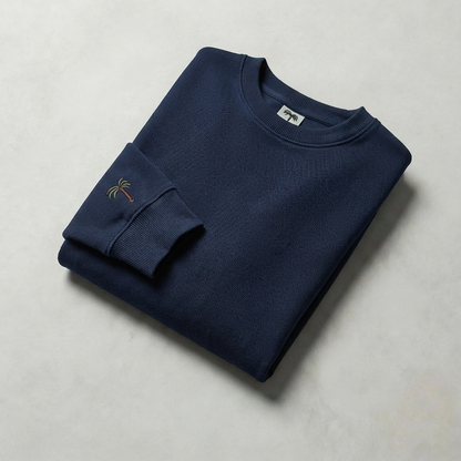 Terry Cotton Regular Crew Sweatshirt