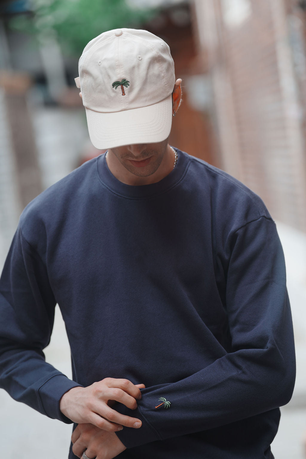 Terry Cotton Regular Crew Sweatshirt