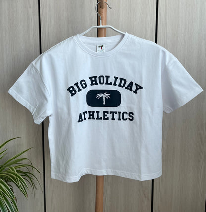 Women's Relaxed Crew Tee with Athletics Logo