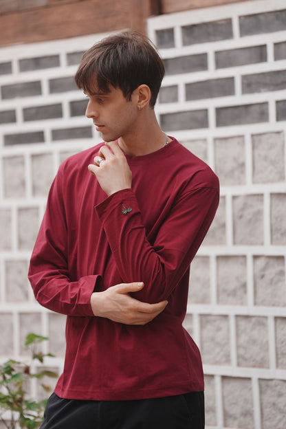 Crew Neck Long Sleeve Tee