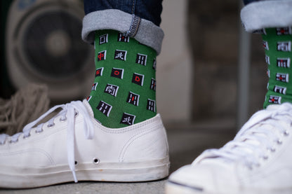 Black Mahjong Socks