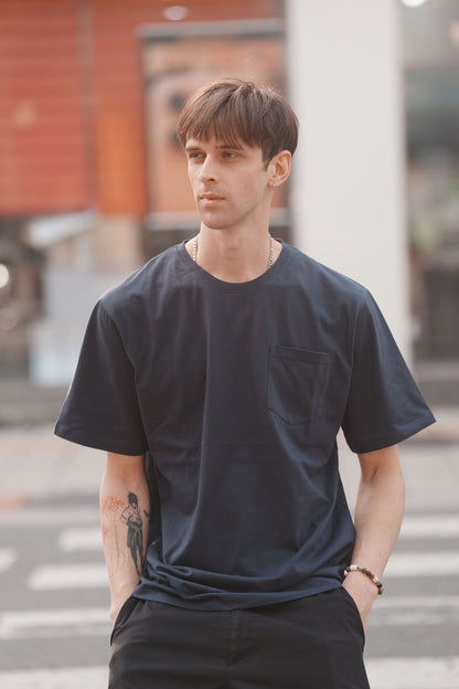 Crew Neck Pocket Tee