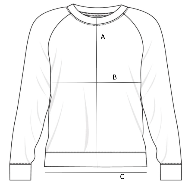 Terry Cotton Raglan Crew Sweatshirt