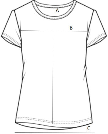 Women's Relaxed Crew Tee with Athletics Logo